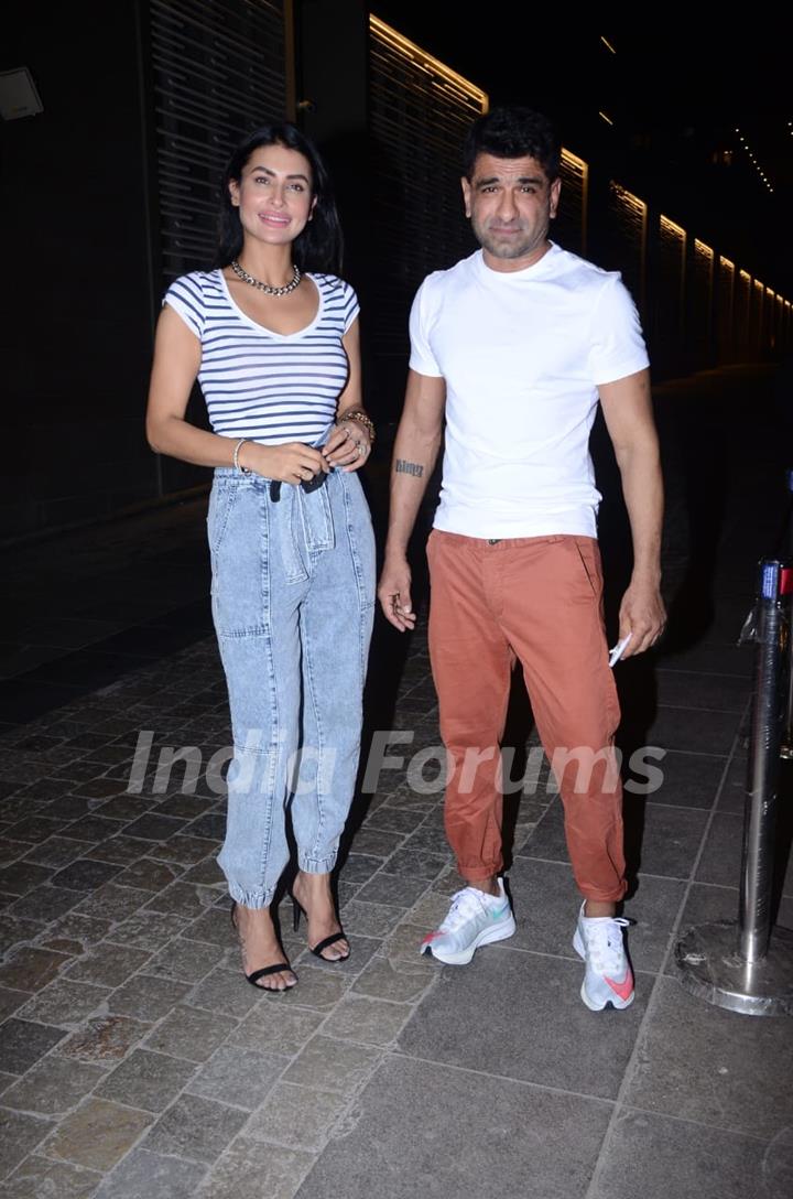 Pavitra Punia and Eijaz Khan snapped at Versova, Andheri