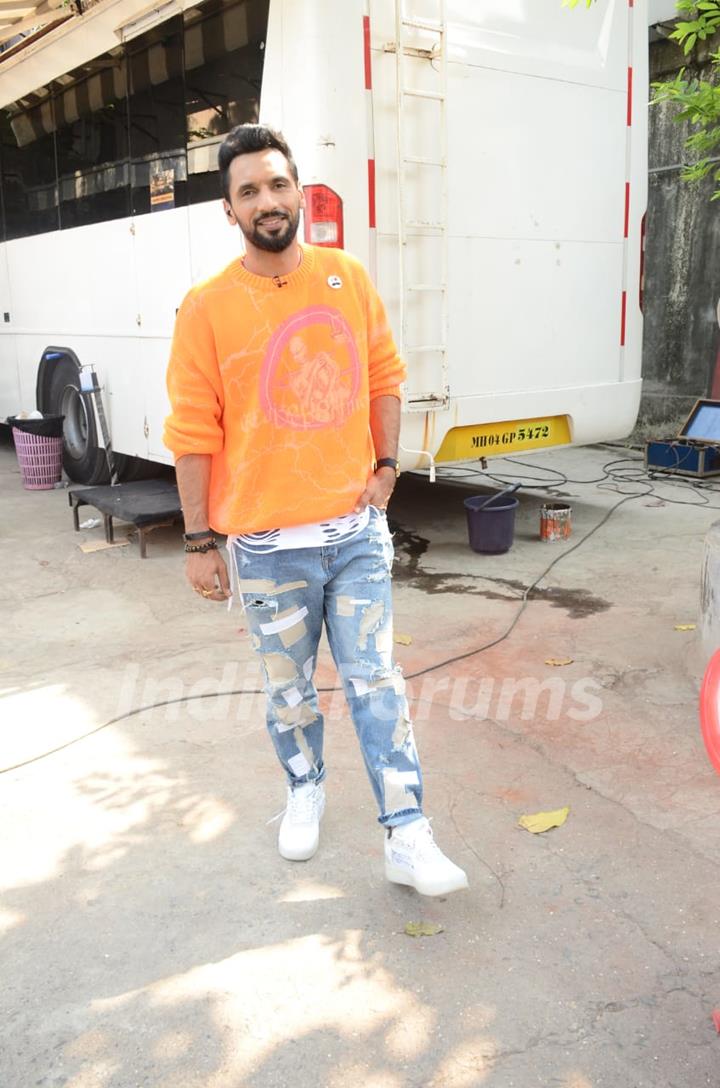 Punit Pathak snapped at Filmistan Studios...