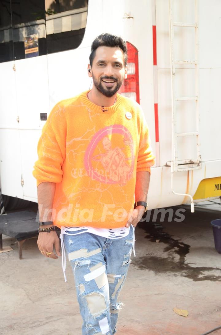 Punit Pathak snapped at Filmistan Studios...