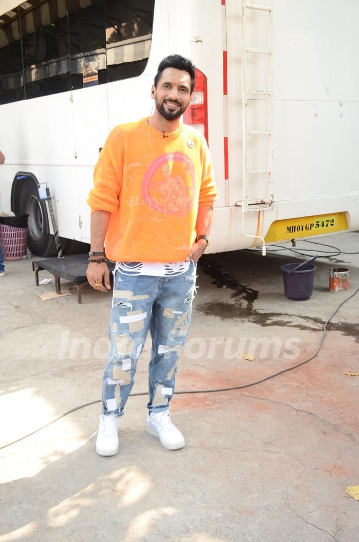 Punit Pathak snapped at Filmistan Studios...