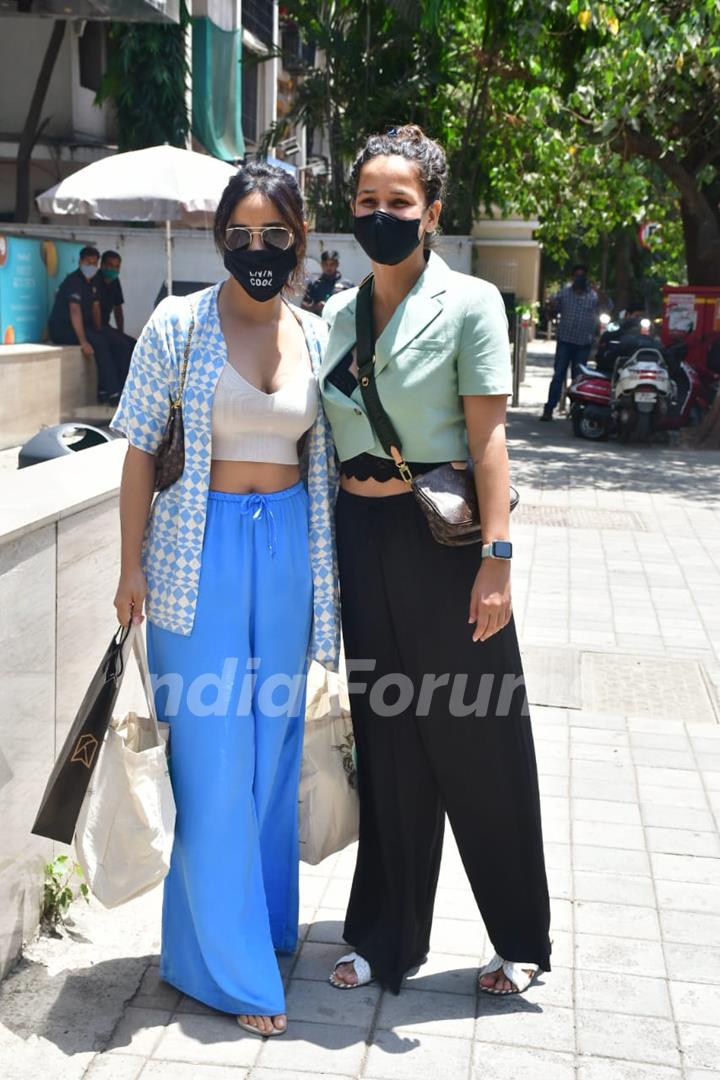 Neha Sharma and Aisha Sharma spotted at food hall