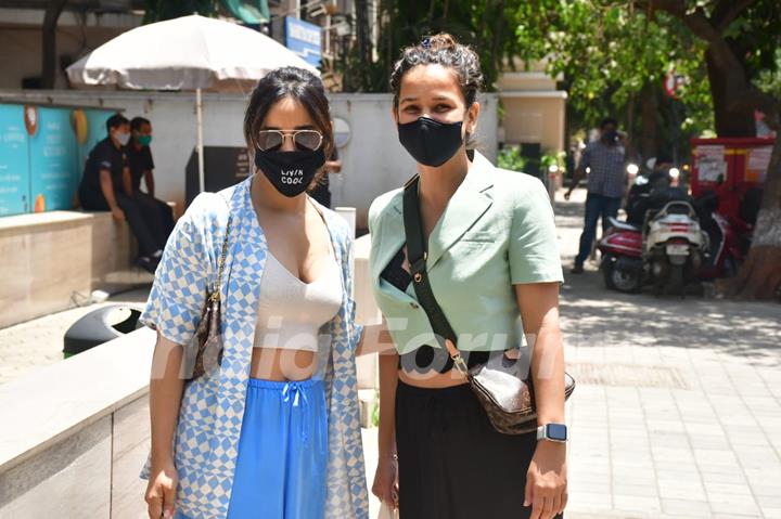 Neha Sharma and Aisha Sharma spotted at food hall