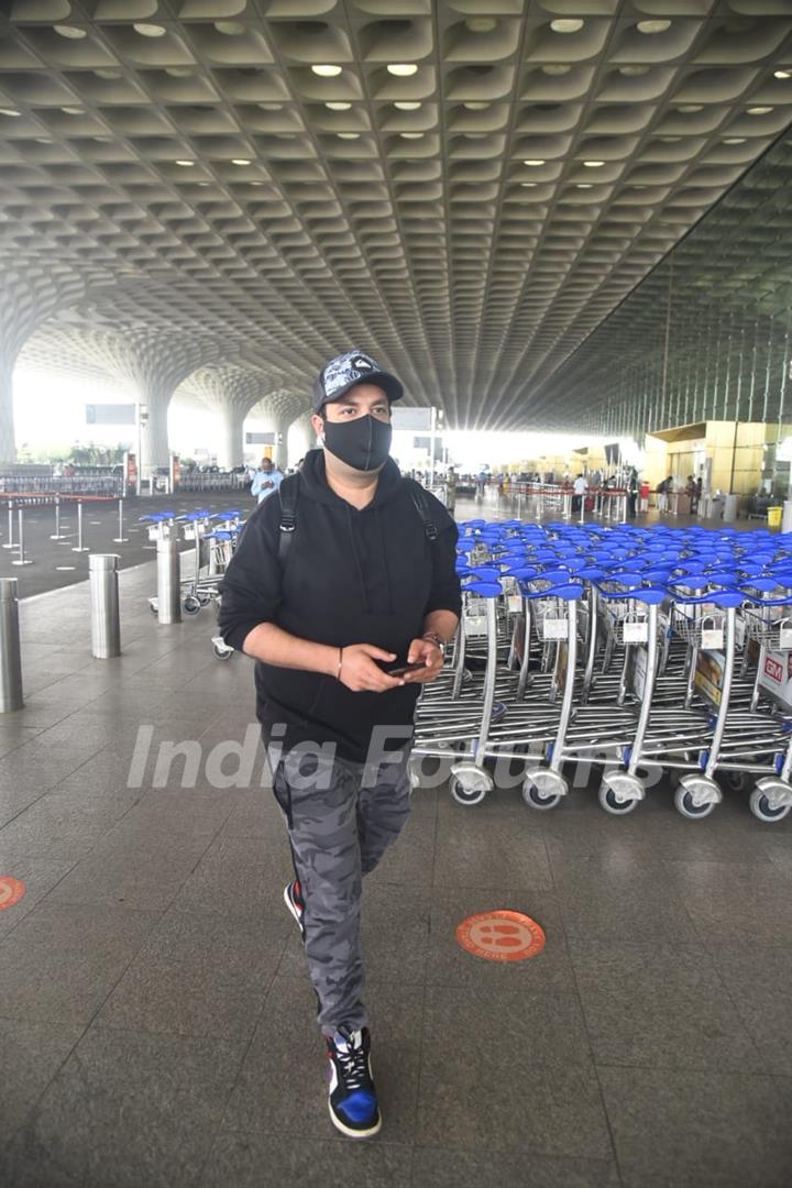 Varun Sharma snapped at airport