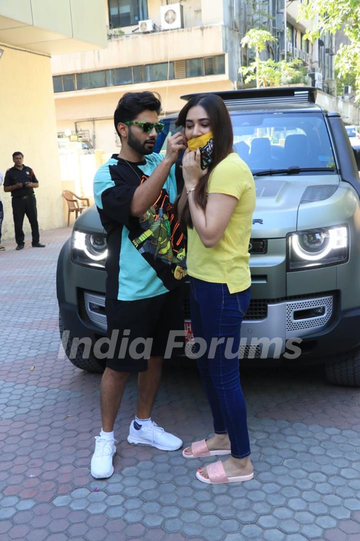 Rahul Vaidya and Disha Parmar snapped at Andheri