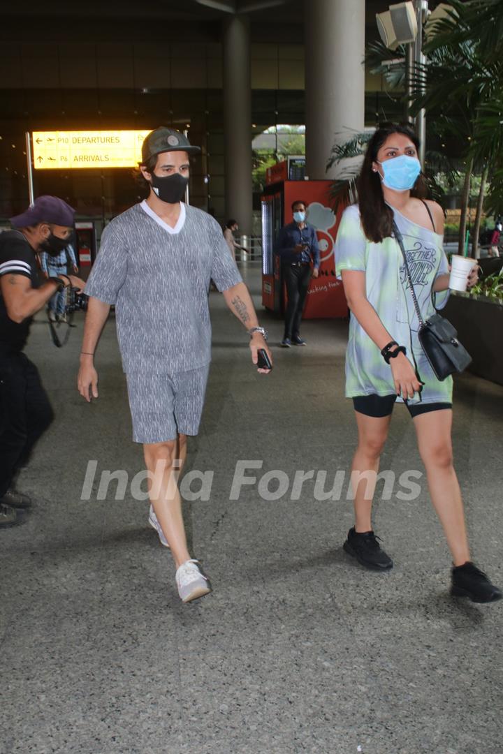 Aditya Seal and Anushka Rajan spotted at Mumbai airport