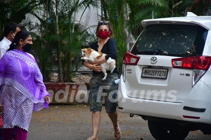 Raveena Tandon spotted in Bandra