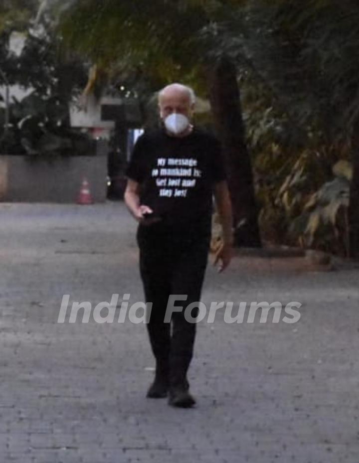 Mahesh Bhatt spotted in Juhu