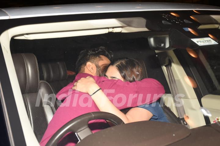 Rahul Vaidya with beau Disha Parmar snapped at Mumbai Airport