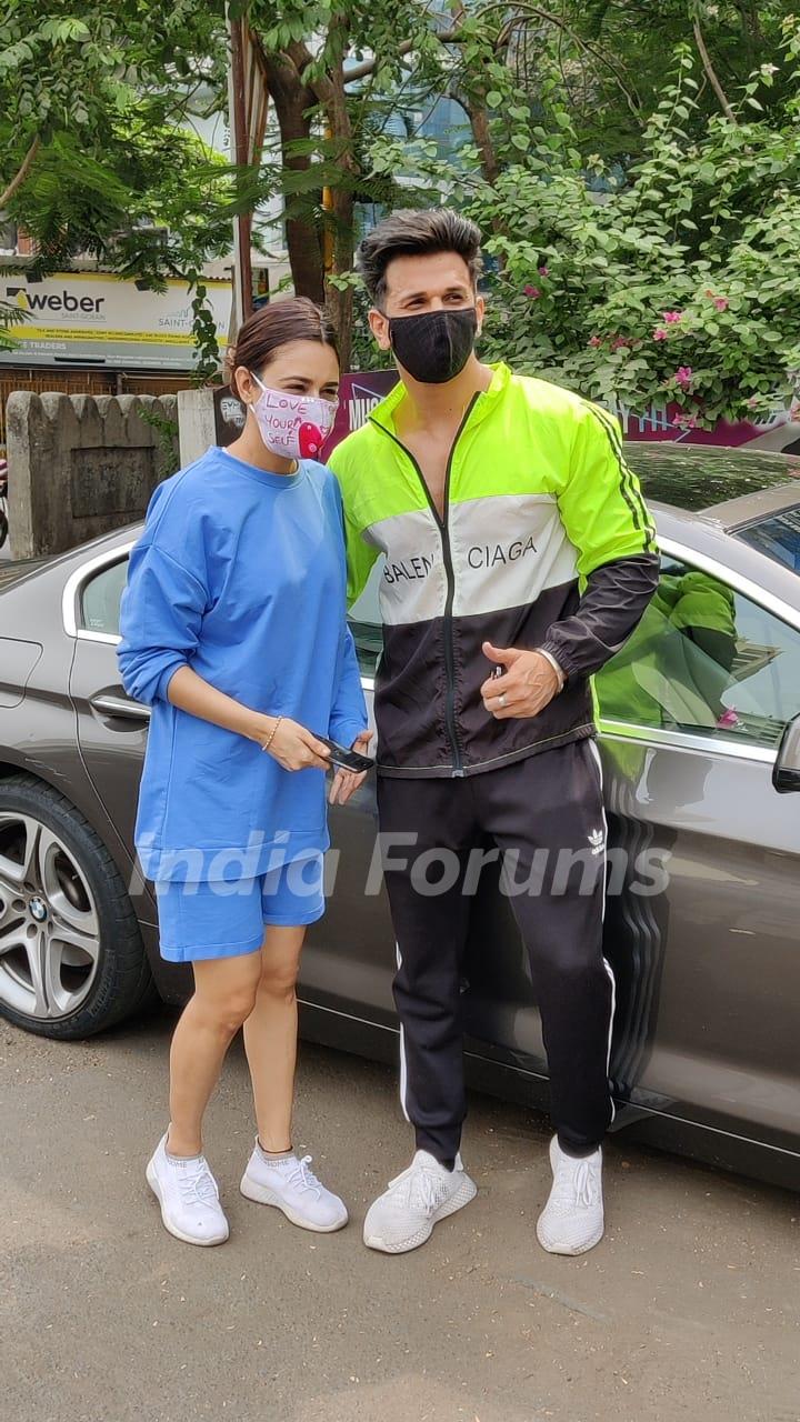 Prince Narula and Yuvika Chaudhary spotted at Andheri