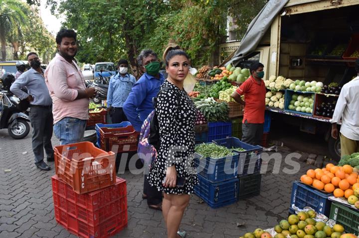 Rakhi Sawant snapped at Lokhandwala, Andheri