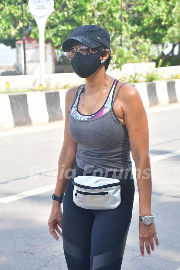 Mandira Bedi spotted in Pali Hill, Bandra