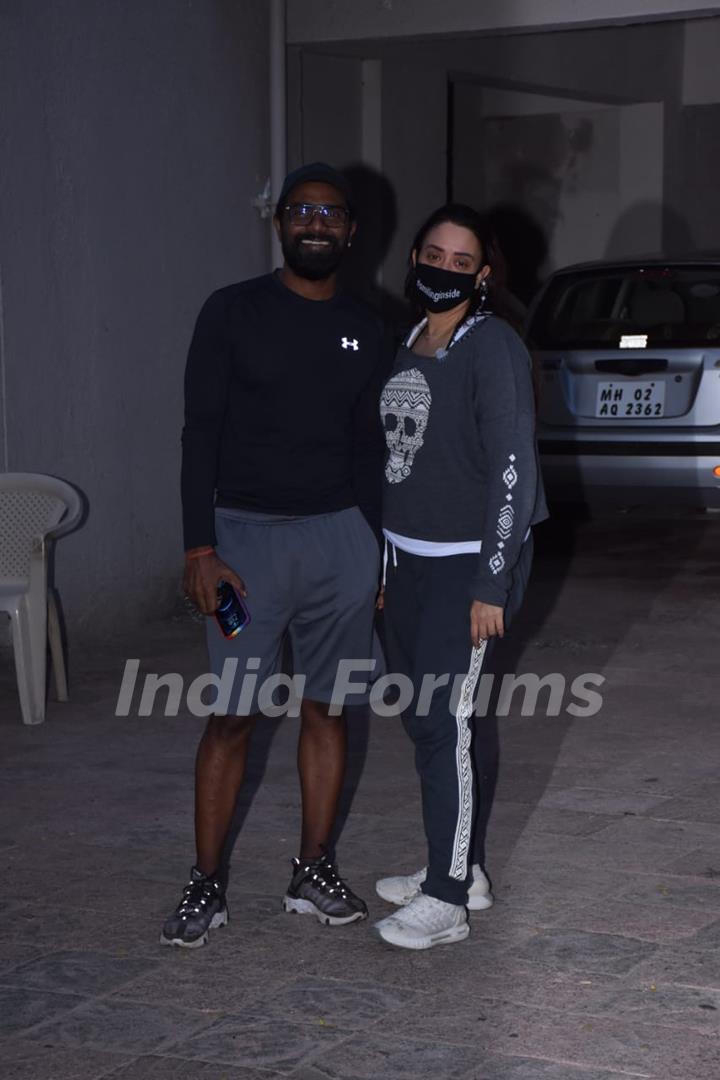 Remo D'Souza and his wife Lizelle D'Souza spotted in Andheri