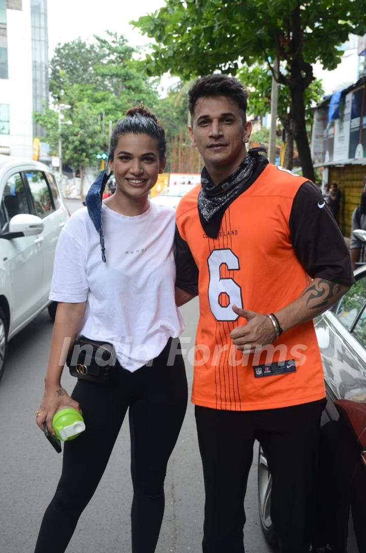 Prince Narula and Naina Singh snapped in Andheri