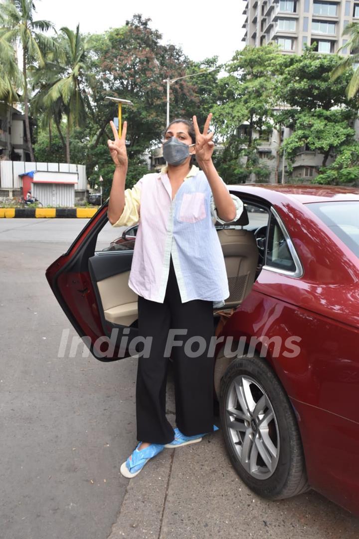 Kubbra Sait spotted at Juhu