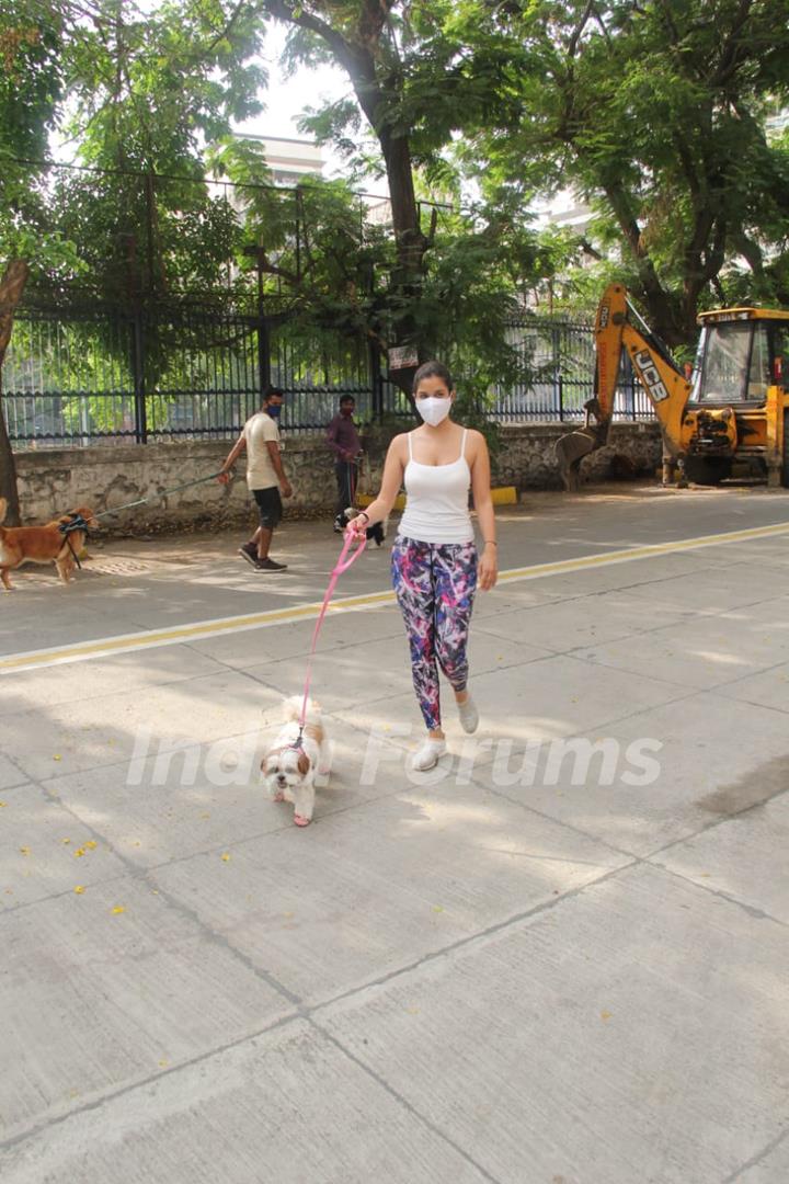 Sophie Choudry snapped at Bandra