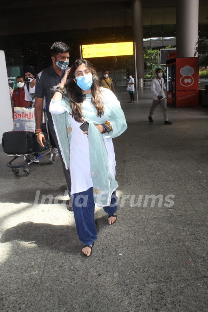 Ekta Kapoor snapped at Mumbai airport