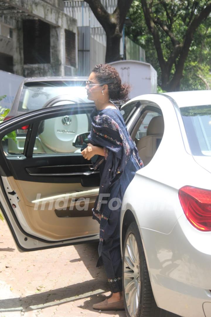 Kangana Ranaut snapped outside her office!