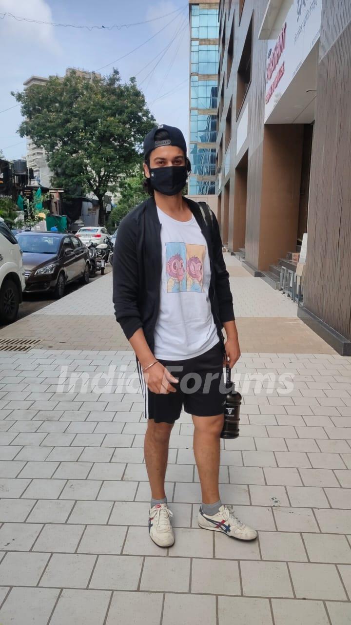 Sunny Kaushal snapped outside gym