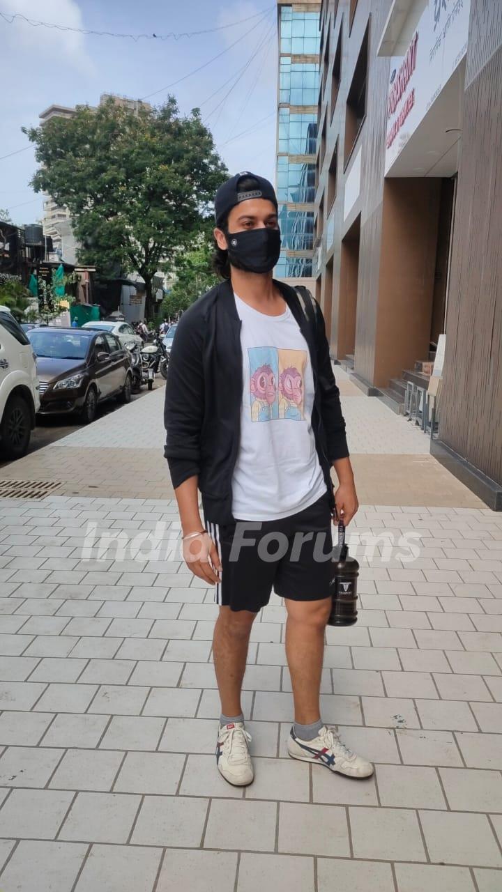 Sunny Kaushal snapped outside gym