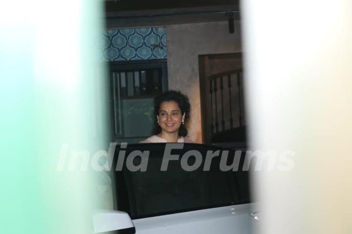 Kangana Ranaut snapped in Bandra