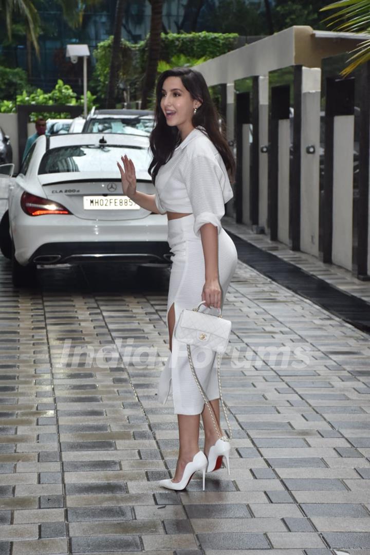 Nora Fatehi snapped at T-Series office, Andheri