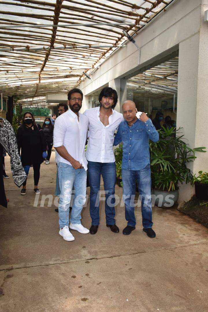 Javed Jaffrey and Mizaan Jaffrey snapped at Sunny Super Sound