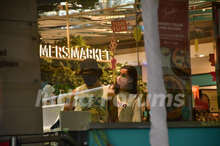 Rumoured couple Ananya Panday and Ishaan Khattar snapped at Foodhall