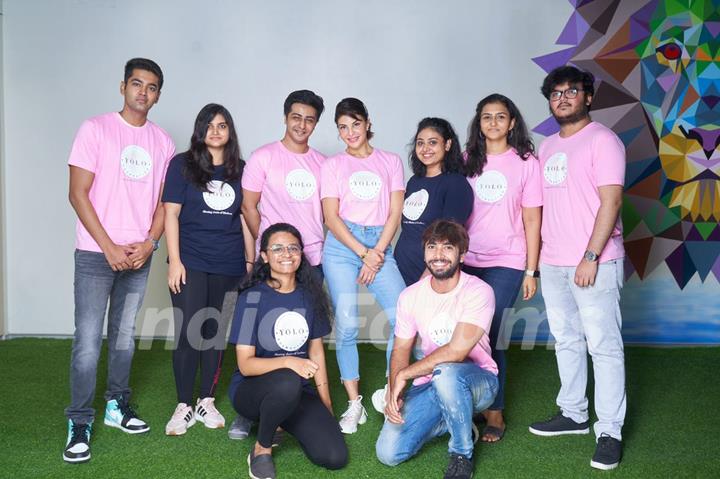 Jacqueline Fernandez's YOLO Foundation organizes a Yoga session for NGO kids