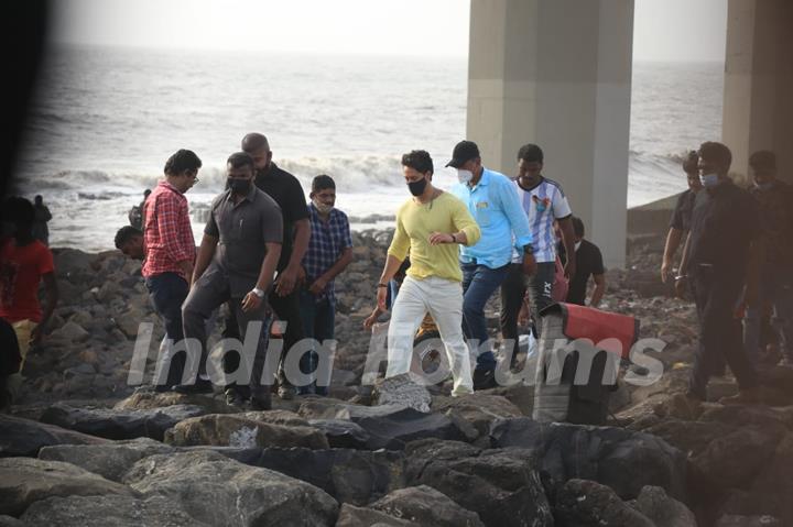 Tiger Shroff snapped at after a shoot in town!