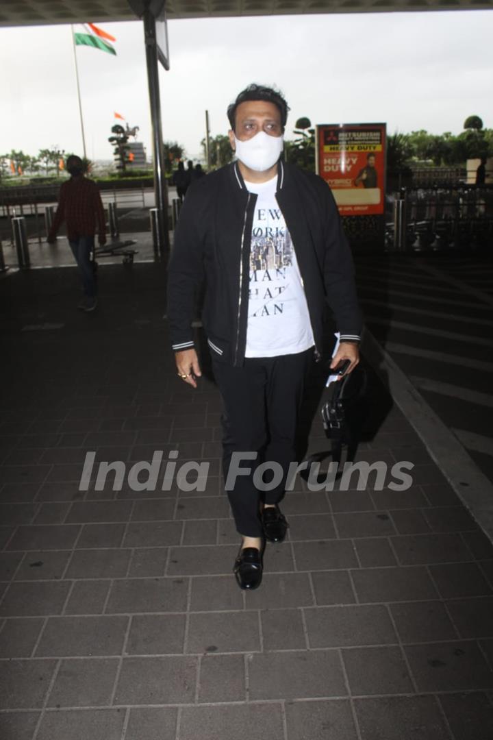 Govinda snapped at airport