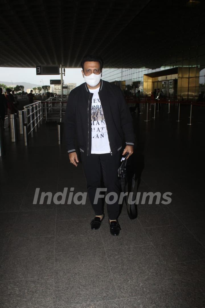 Govinda snapped at airport