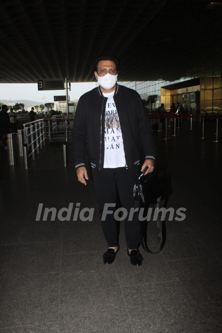 Govinda snapped at airport