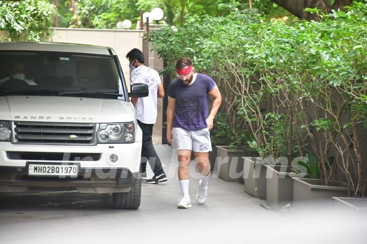 Saif Ali Khan snapped outside a gym 