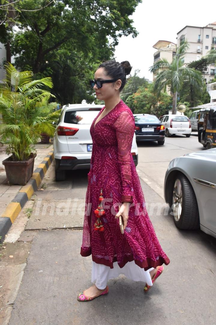 Ankita Lokhande snapped at filmmaker Kamal Jain's office in Juhu