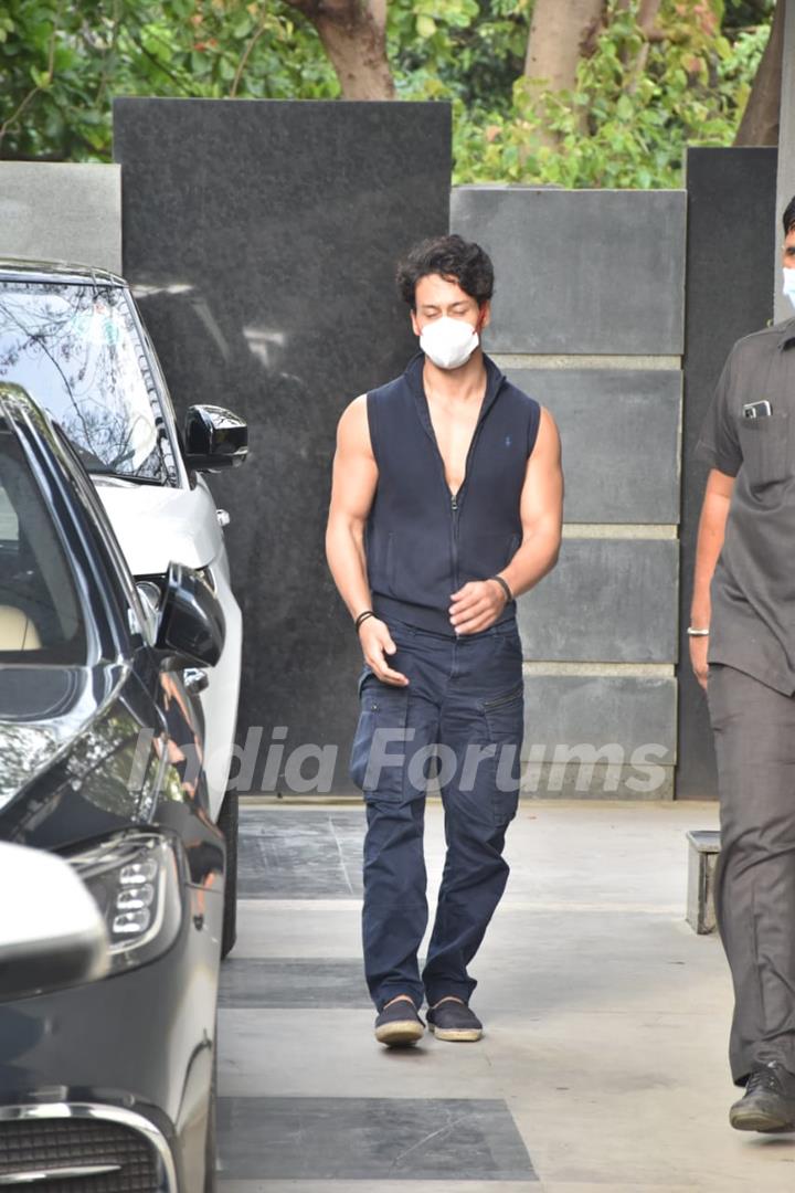 Tiger Shroff snapped at Pooja films office in Juhu