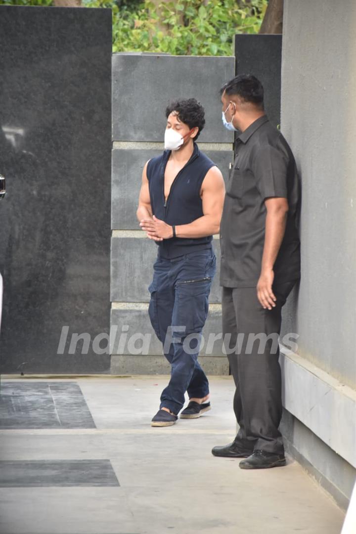 Tiger Shroff snapped at Pooja films office in Juhu