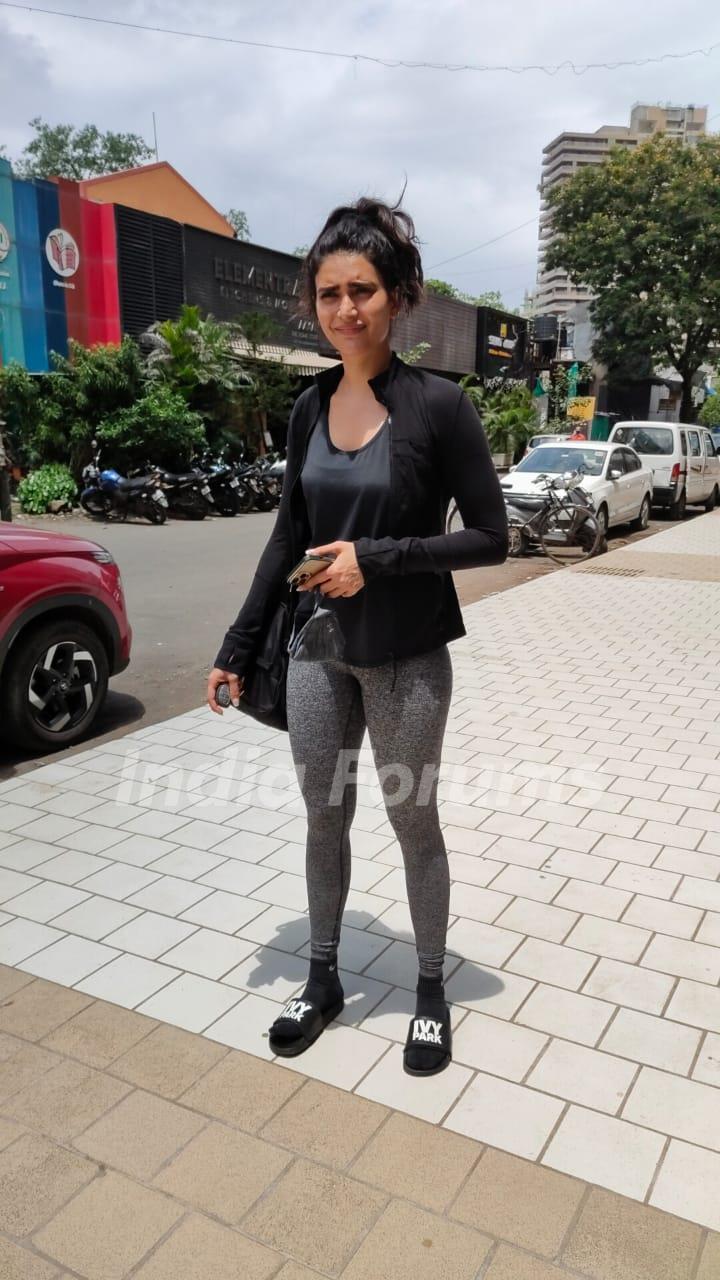Karishma Tanna spotted outside gym