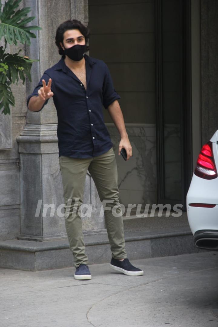 Aadar Jain snapped at Bandra