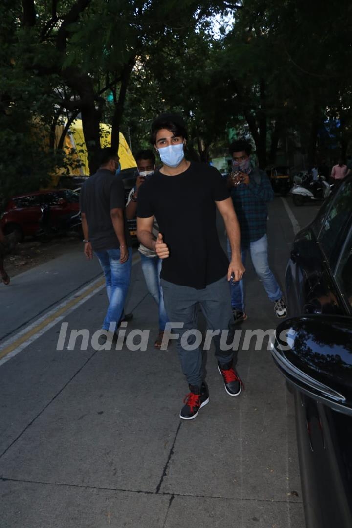 Aadar Jain snapped at Bandra