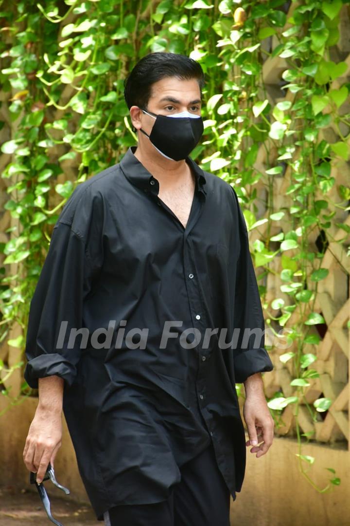 Karan Johar at Dilip Kumar's funeral