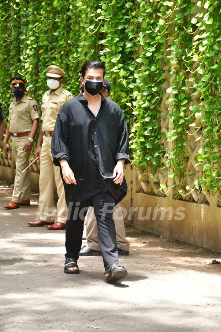 Karan Johar at Dilip Kumar's funeral