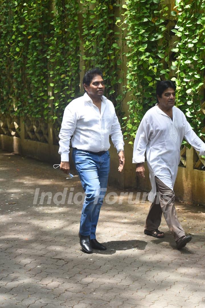 Johnny Lever at Dilip Kumar's funeral