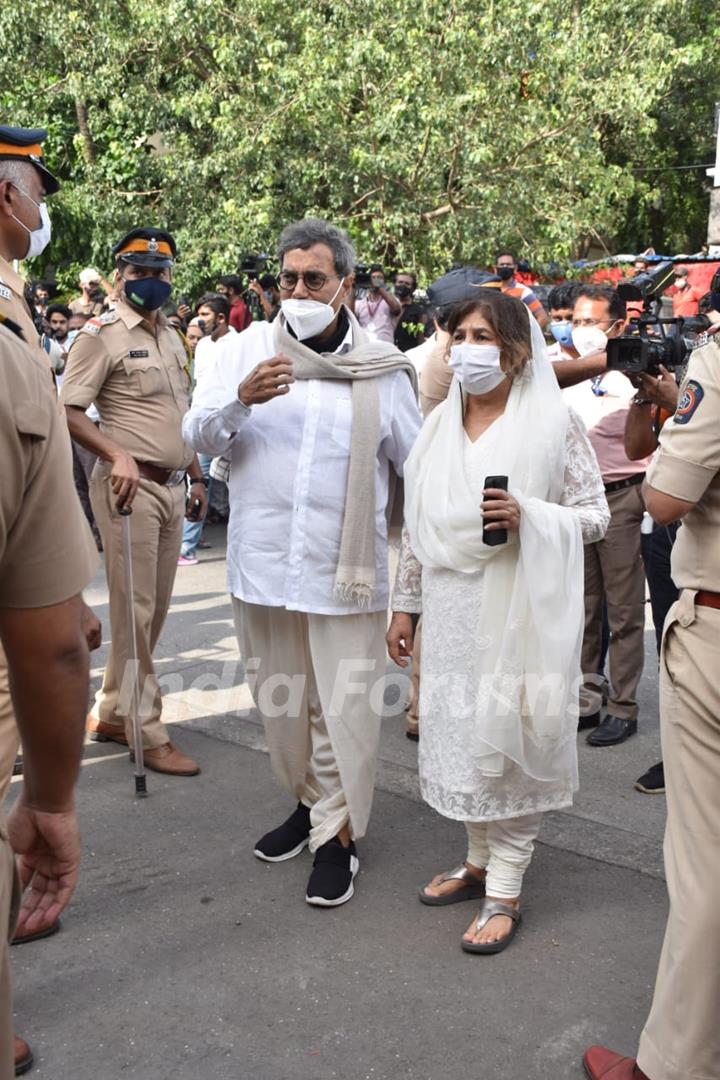 Subhash Ghai at Dilip Kumar's last rites