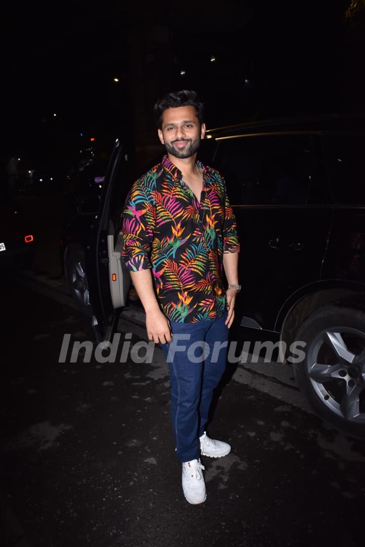 Rahul Vaidya snapped post Haldi function