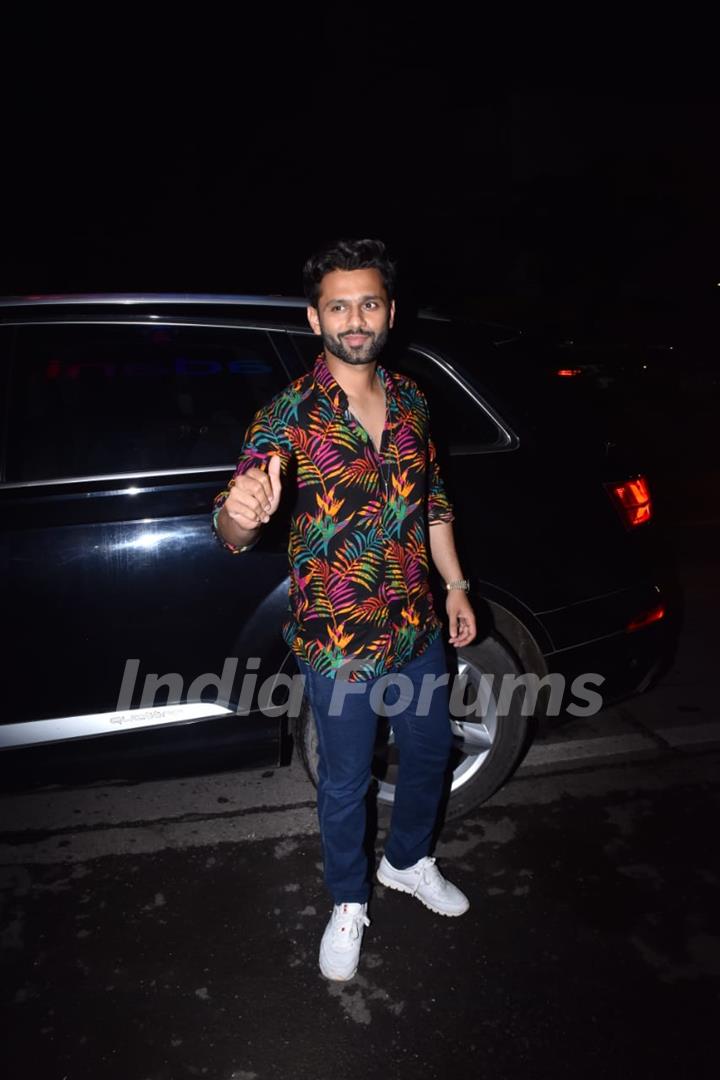 Rahul Vaidya snapped post Haldi function