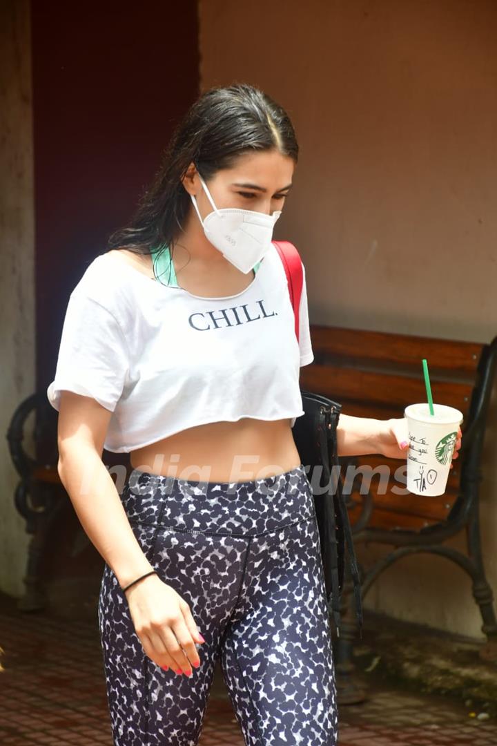 Sara Ali Khan snapped at Pilates