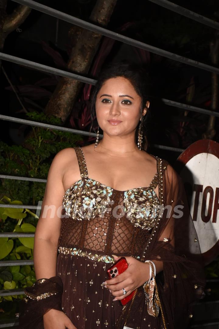 Rashmi Desai at Rahul Vaidya and Disha Parmar Sangeet Ceremony