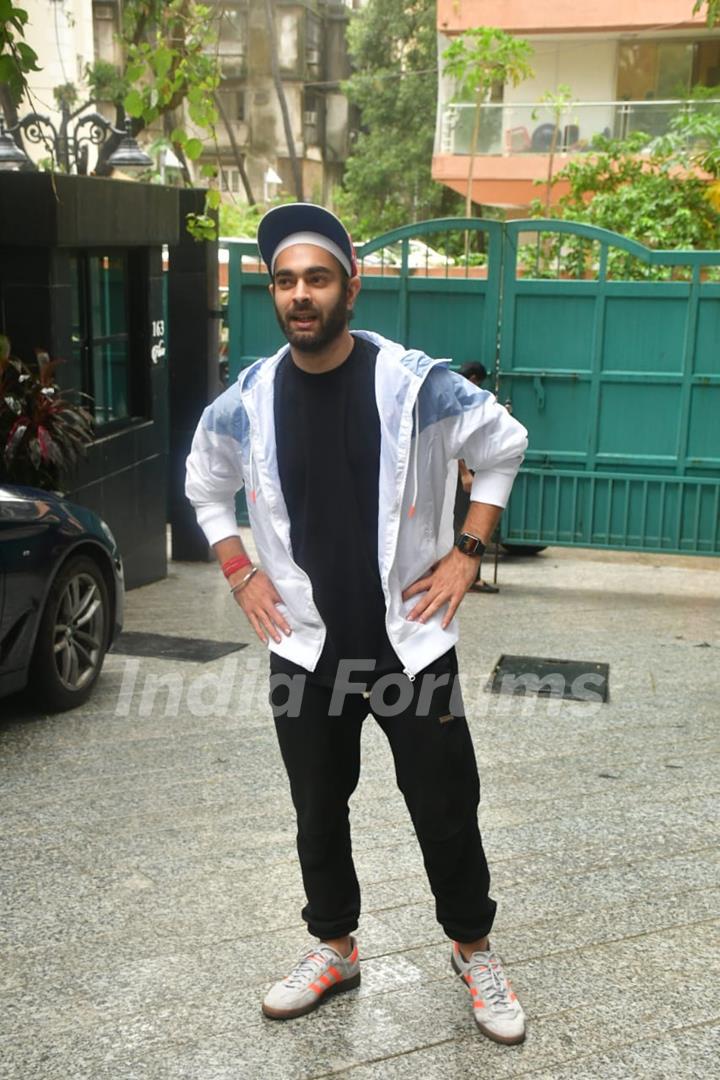 Manjot Singh snapped at the screening of Chutzpah