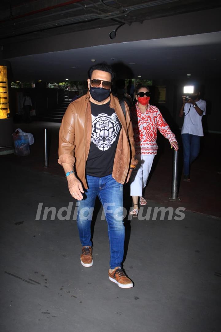 Govinda snapped at airport