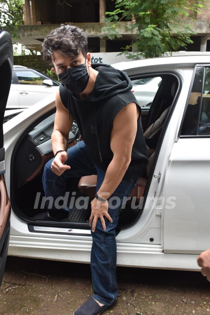 Tiger Shroff snapped at dubbing studio